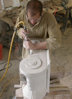 Carving in action