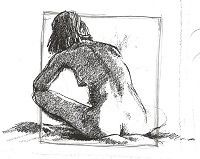 Life drawing of a back