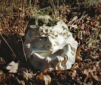 Greenman stone carving